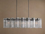 GV Delsie Oval Glass Chandelier 51 Inch