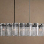 GV Delsie Oval Glass Chandelier 51 Inch