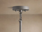 GV Brass Glass Pendant with Clear Fluted Shade - Image 7