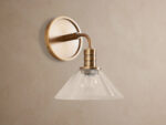 GV Theron Brass Glass Sconce Wall Light - Image 2