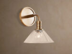 GV Theron Brass Glass Sconce Wall Light