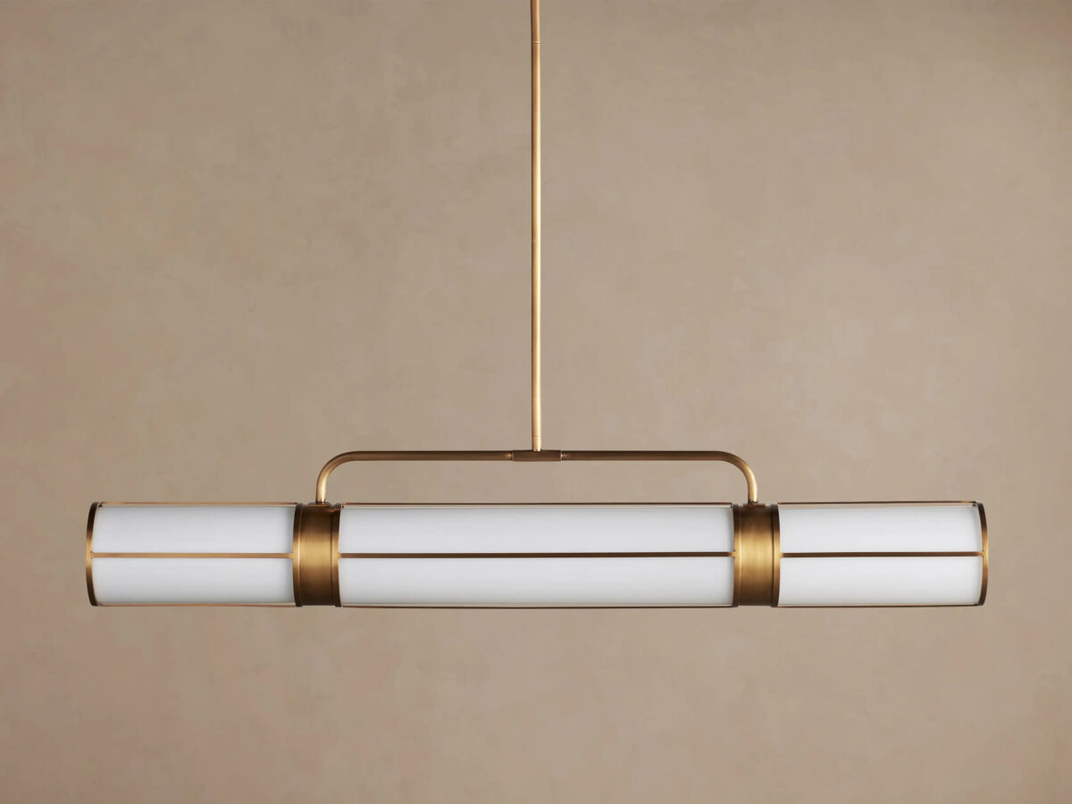 GV Remming Brass Linear Light 54 Inch Chandelier - Image 2