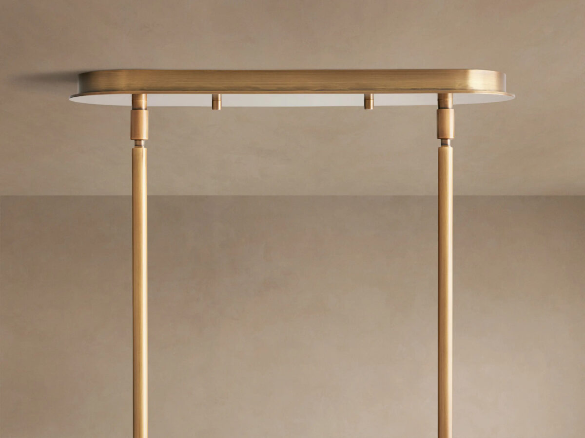 GV Remming Brass Linear Light 54 Inch Chandelier - Image 7