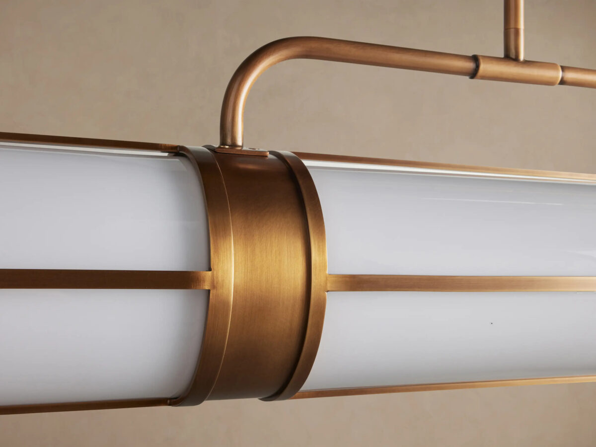 GV Remming Brass Linear Light 54 Inch Chandelier - Image 6