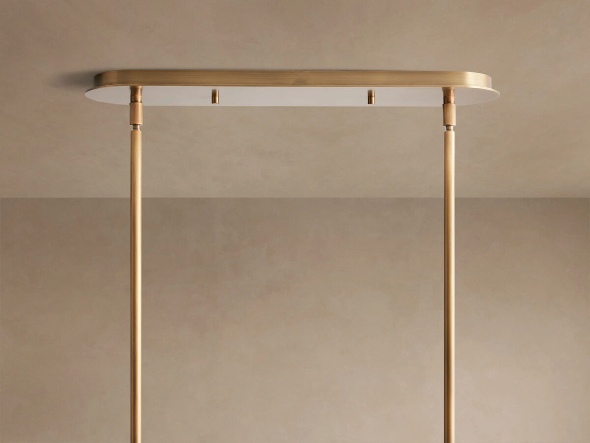 GV Remming Brass Linear Light 54 Inch Chandelier - Image 11
