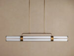 GV Remming Brass Linear Light 54 Inch Chandelier - Image 9