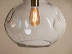 GV Organic 12 Inch Glass Pendant Light Clear - Image 3