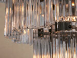 GV Glass Chandelier in Bronze with Clear Fluted Glass - Image 7