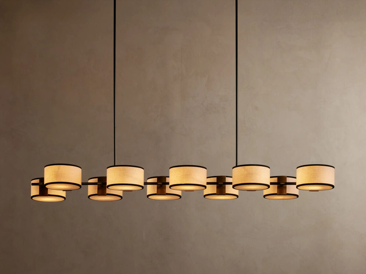 GV Fabric Chandelier Linear Dining Room Light - Image 5