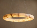 GV Alabaster Chandelier Halo LED Ring