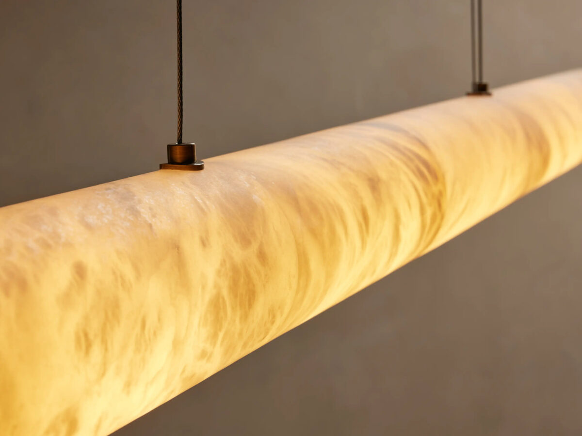GV Halima Alabaster Bar Light Linear Chandelier - Image 4