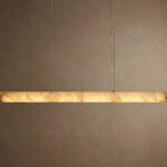 GV Halima Alabaster Bar Light Linear Chandelier