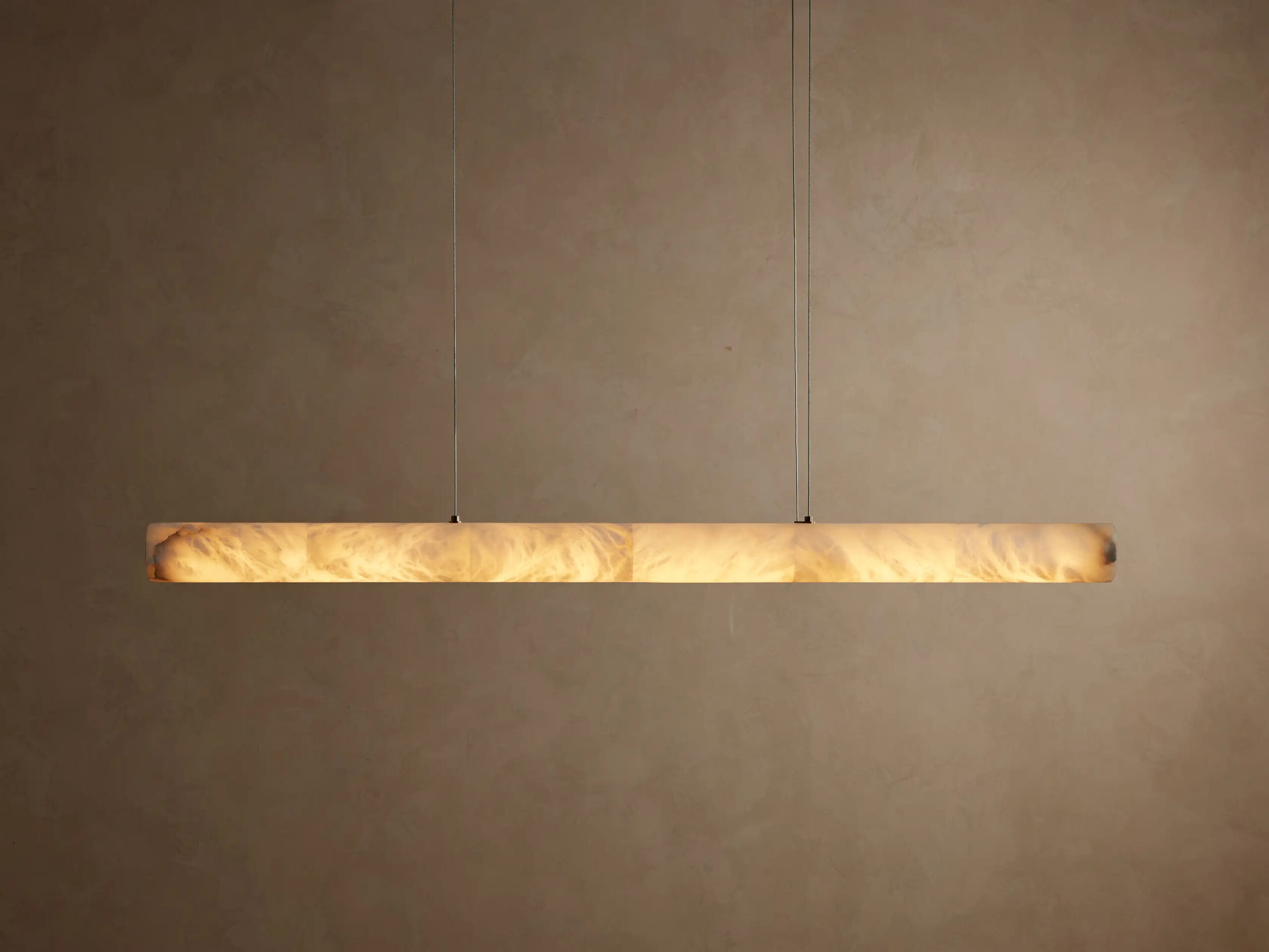 6610031H164_KX250612 GV Halima Alabaster Bar Light Linear Chandelier - Image 1