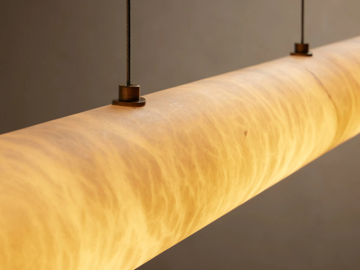 GV Halima Alabaster Bar Light Linear Chandelier - Image 10