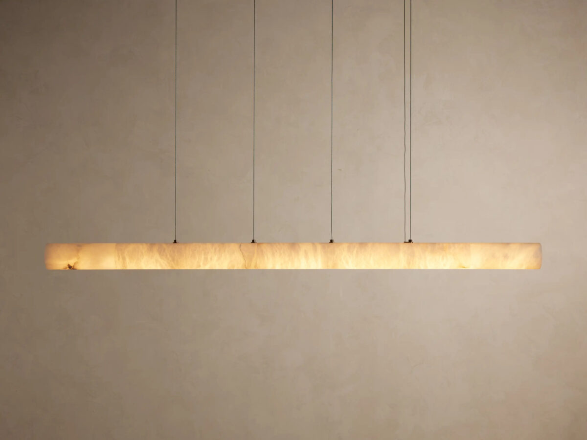 GV Halima Alabaster Bar Light Linear Chandelier - Image 7