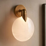 GV Lyla Glass Brass Sconce