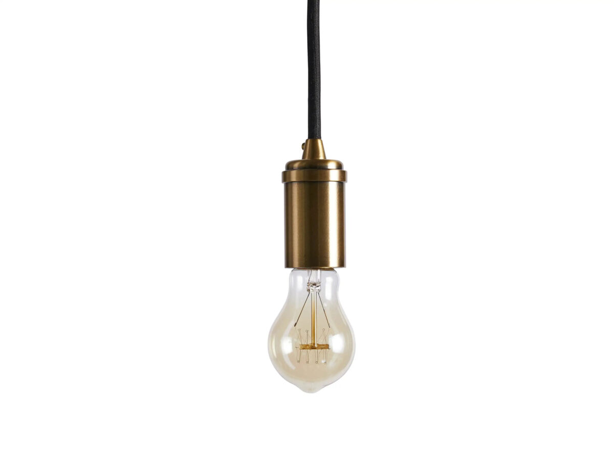 GV Brass Swag Pendant in Glass and Steel - Image 3