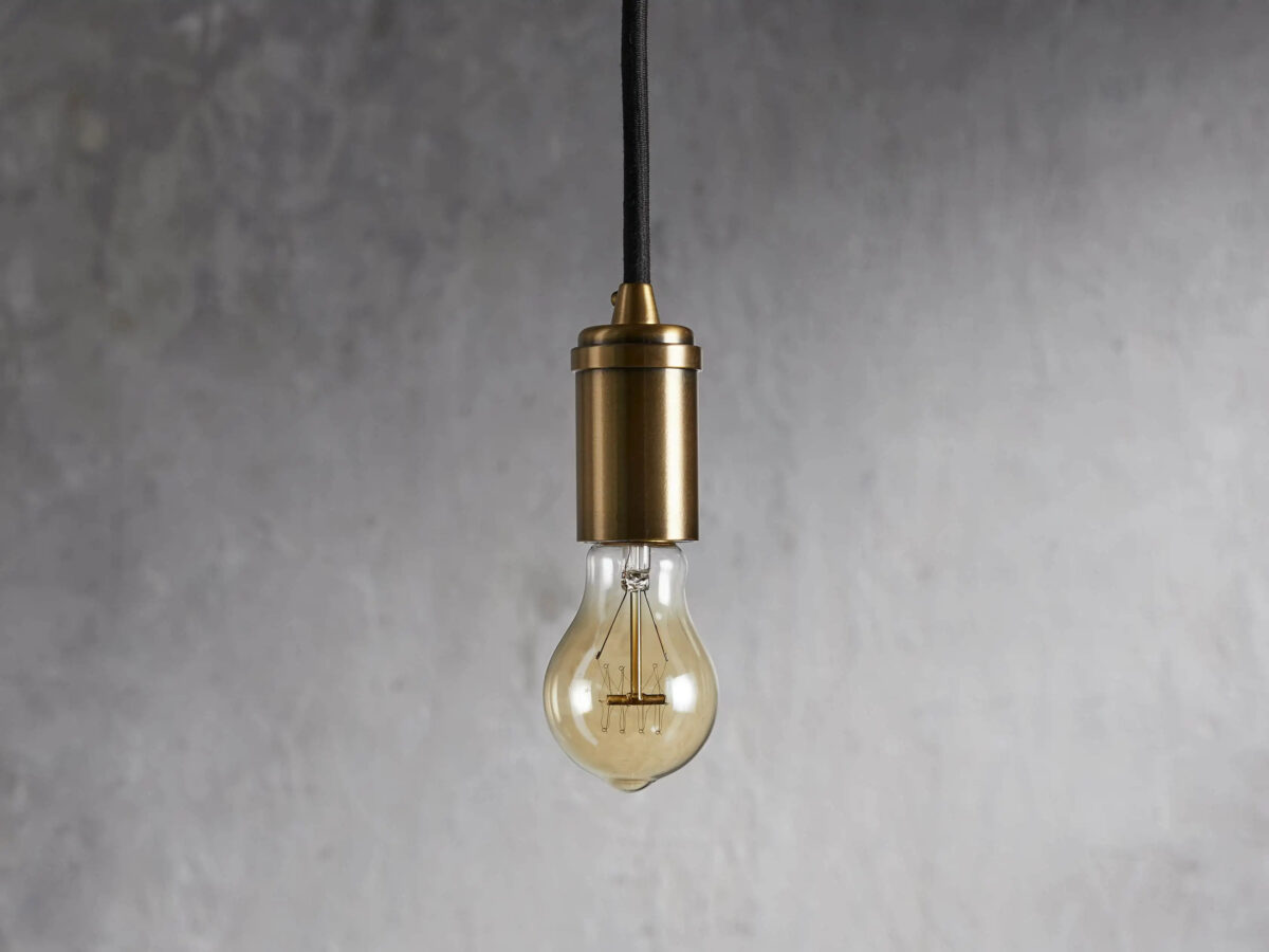 GV Brass Swag Pendant in Glass and Steel - Image 2