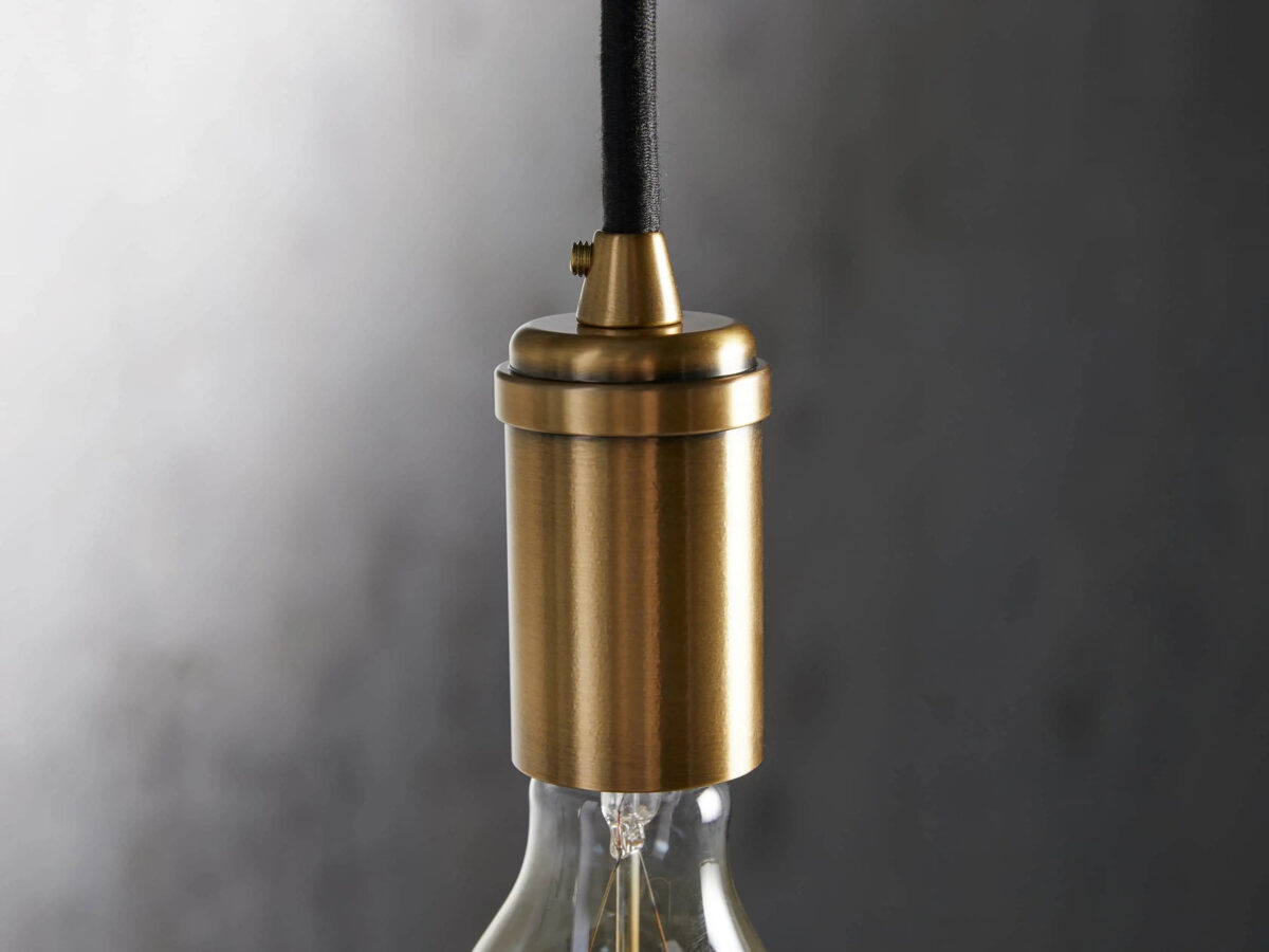 GV Brass Swag Pendant in Glass and Steel - Image 4
