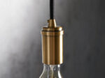 GV Brass Swag Pendant in Glass and Steel - Image 4