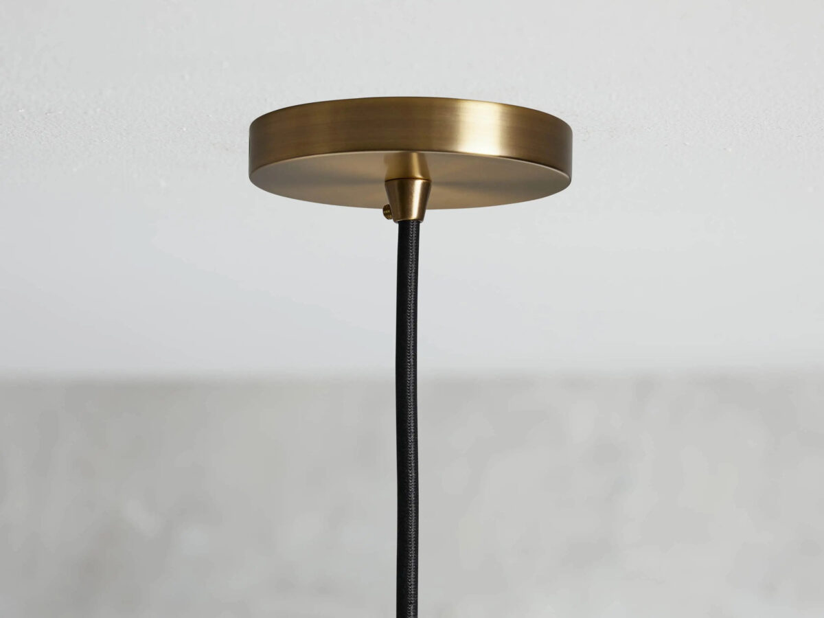 GV Brass Swag Pendant in Glass and Steel - Image 5