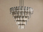 GV Delsie Bronze Smoke Glass Chandelier - Image 2