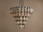 GV Delsie Bronze Smoke Glass Chandelier