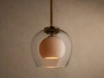 GV Romy Modern Glass Pendant 20 Inch Green - Image 13