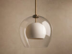 GV Romy Modern Glass Pendant 20 Inch Green - Image 6