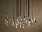 GV Soltaire Glass Chandelier in Nickel - Image 13