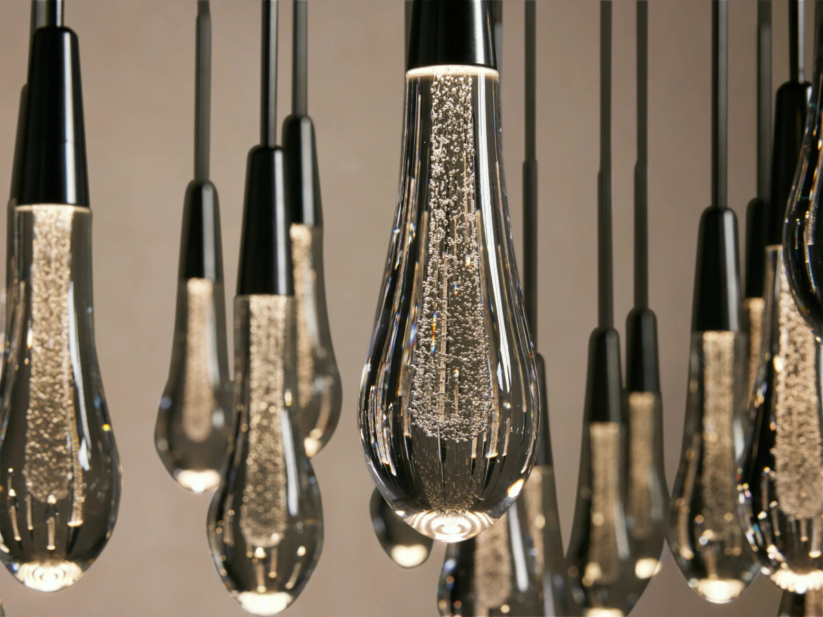 GV Soltaire Glass LED Chandelier - Image 46