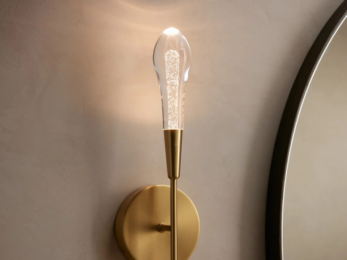 GV Brass LED Sconce Soltaire Double Wall Light - Image 3