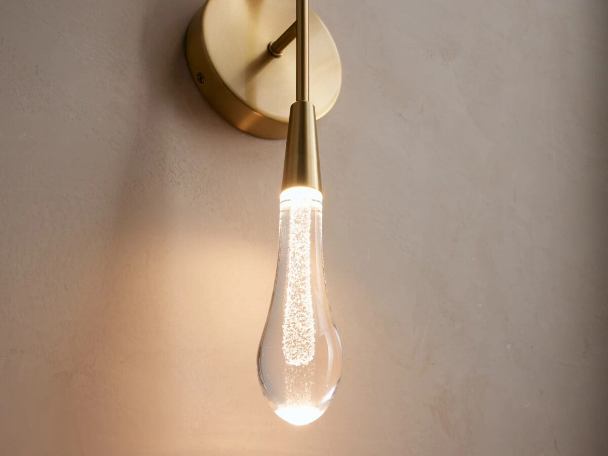 GV Brass LED Sconce Soltaire Double Wall Light - Image 4