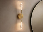 GV Brass LED Sconce Soltaire Double Wall Light