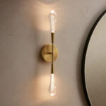 GV Brass LED Sconce Soltaire Double Wall Light