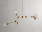 GV Noella Bronze Chandelier with Glass Globe Shades - Image 8