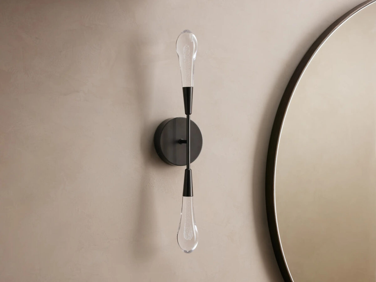 GV Brass LED Sconce Soltaire Double Wall Light - Image 6