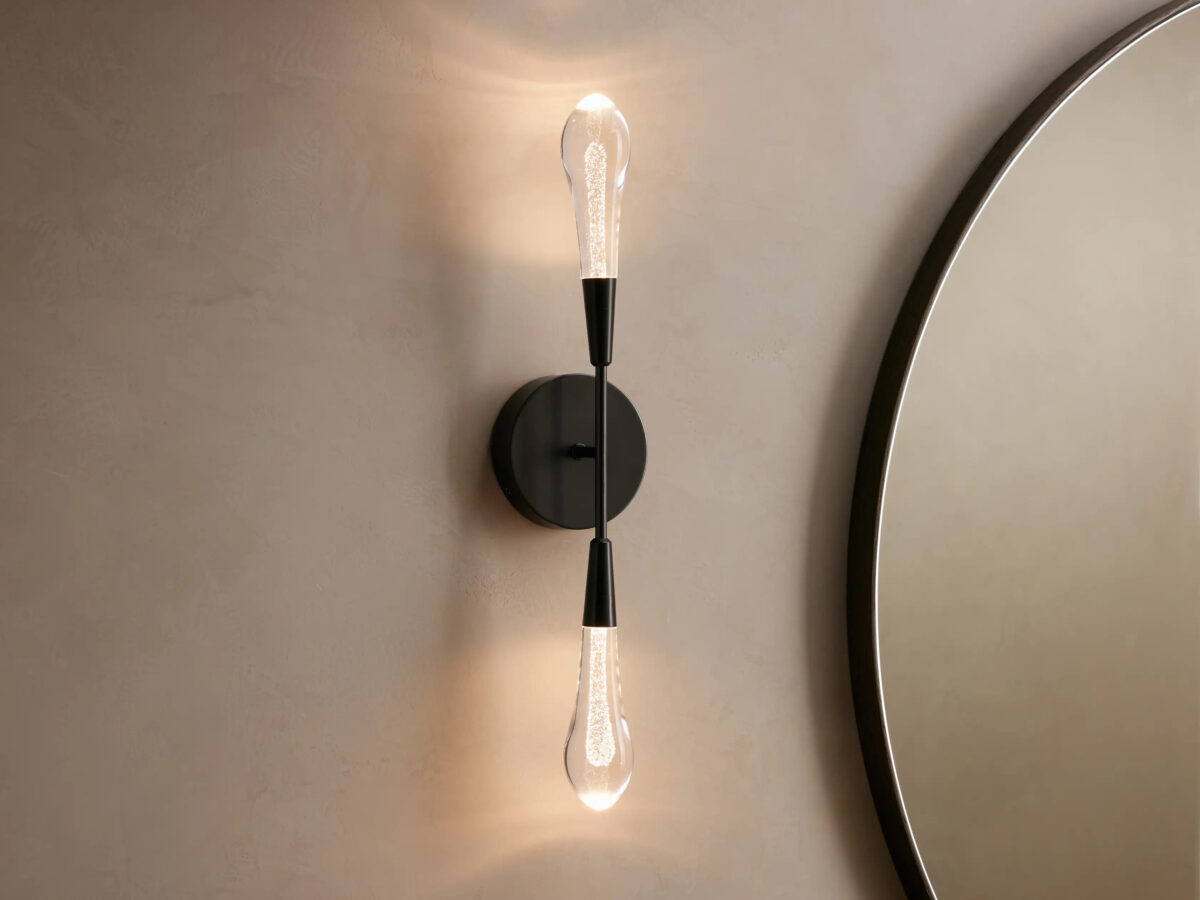 GV Brass LED Sconce Soltaire Double Wall Light - Image 5