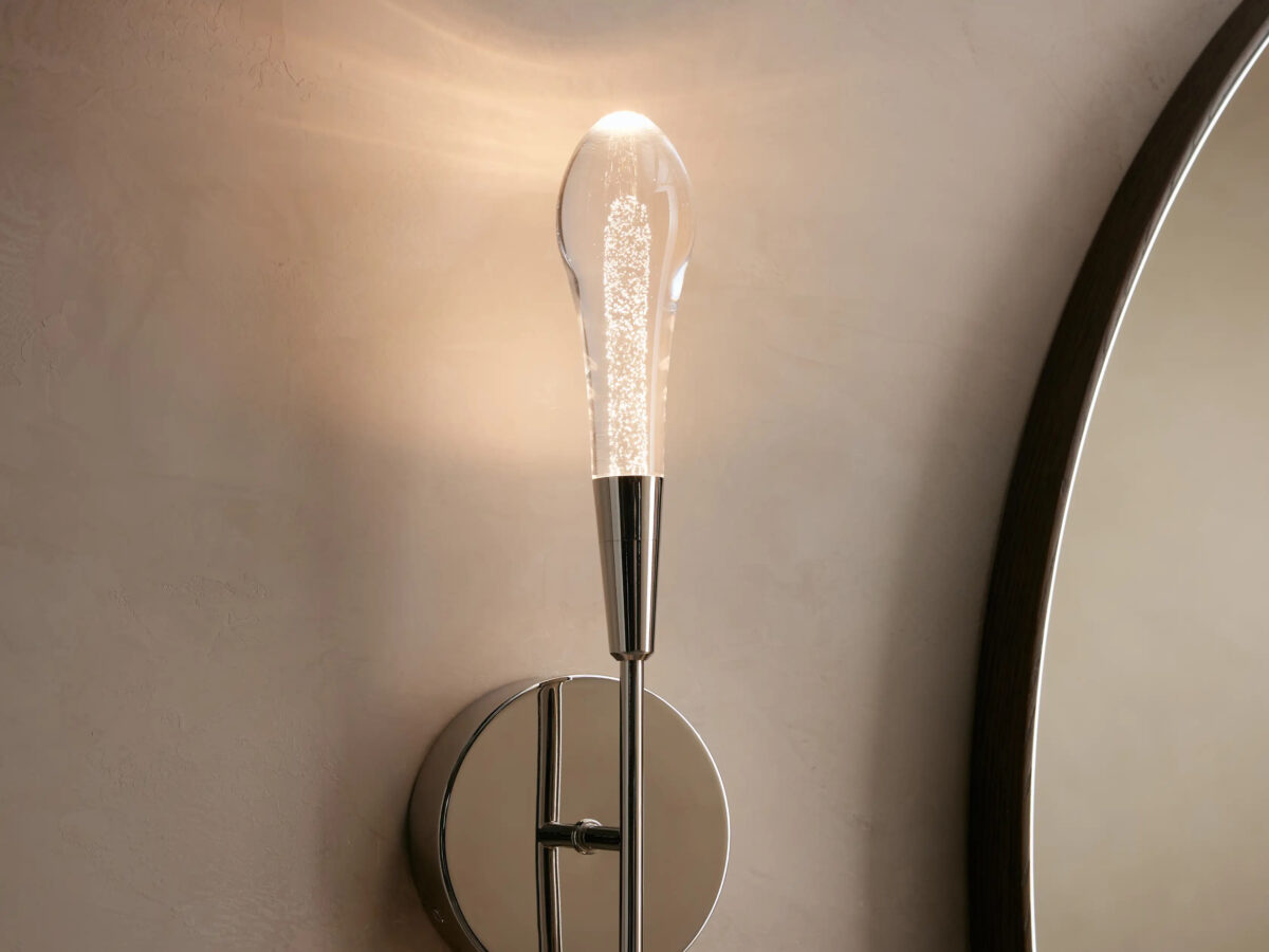 GV Soltaire Nickel Modern Sconce Double LED Wall Light - Image 3
