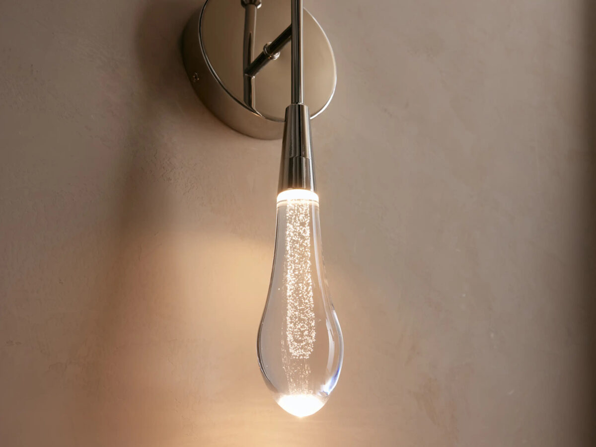 GV Soltaire Nickel Modern Sconce Double LED Wall Light - Image 4