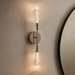 GV Soltaire Nickel Modern Sconce Double LED Wall Light