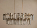 GV Glass Chandelier Oval Tiered 63 Inch - Image 10