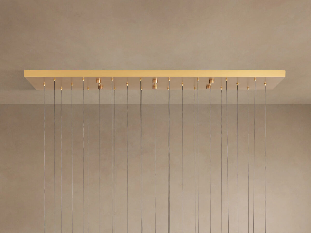 GV Soltaire Linear Glass Light Chandelier - Image 11