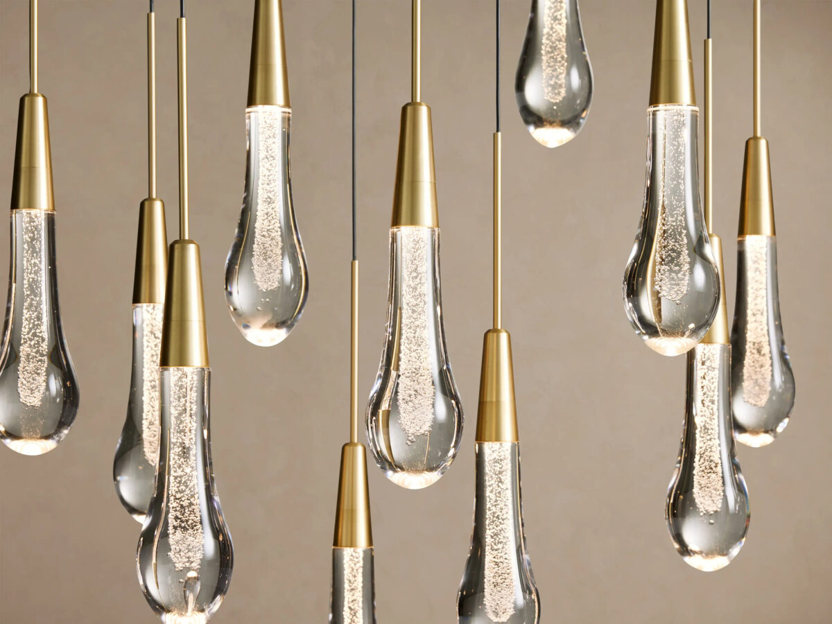 GV Soltaire Linear Glass Light Chandelier - Image 10