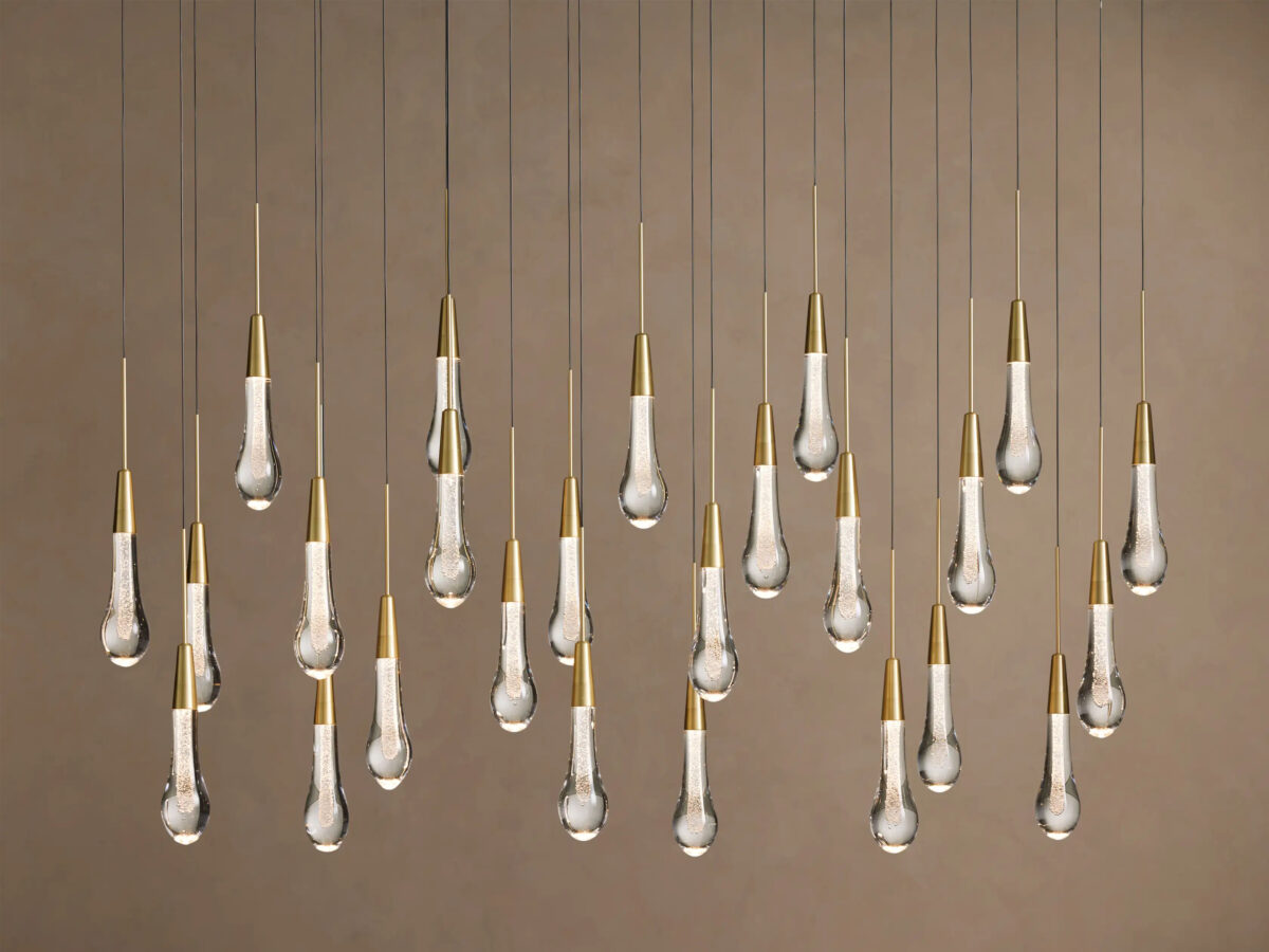 GV Soltaire Linear Glass Light Chandelier - Image 7