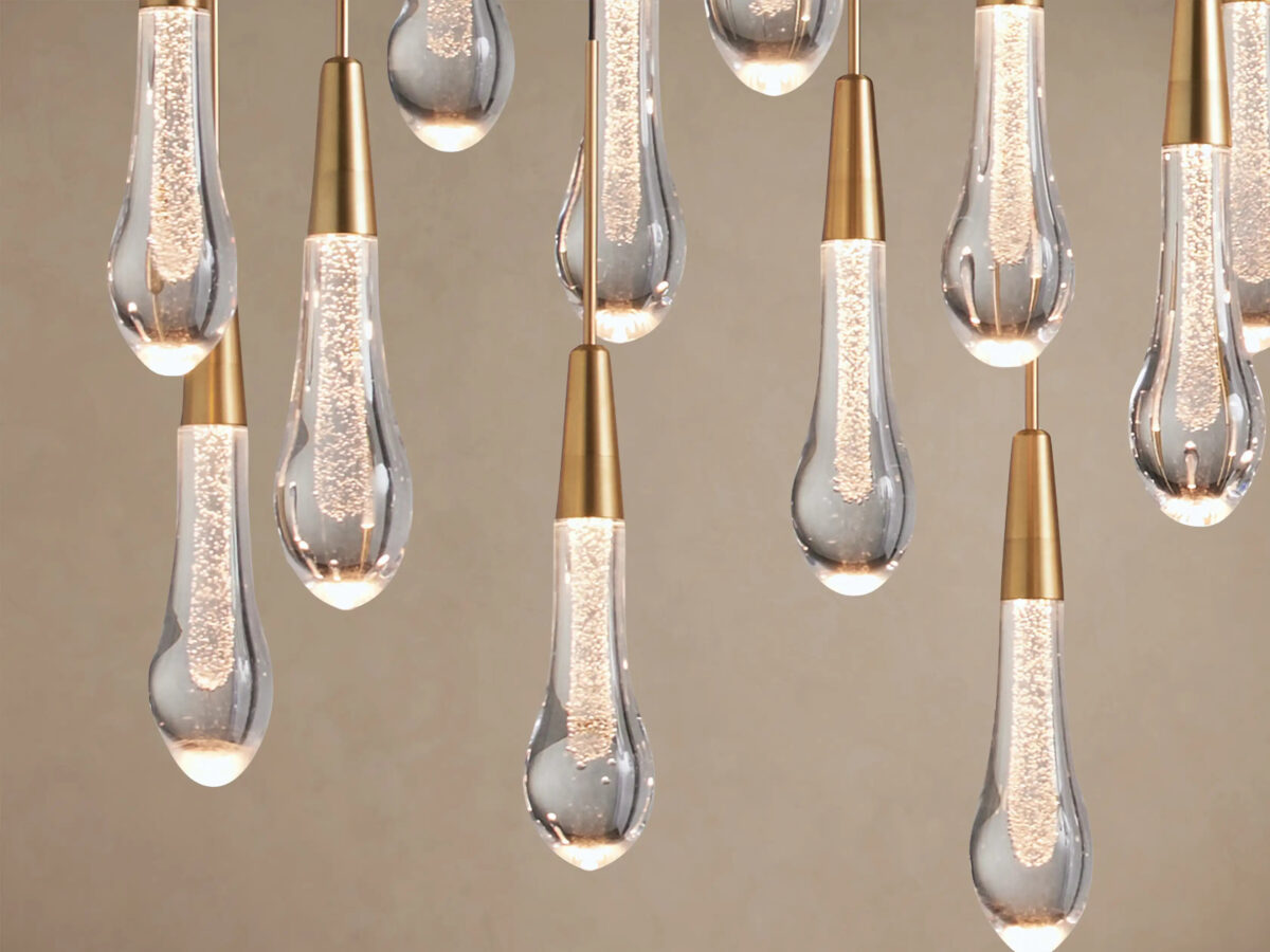 GV Soltaire Linear Glass Light Chandelier - Image 21