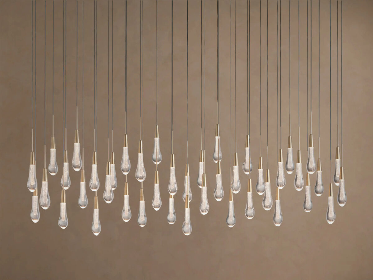 GV Soltaire Linear Glass Light Chandelier - Image 17