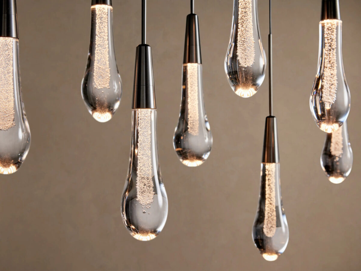 GV Soltaire Linear Glass Light Chandelier - Image 26