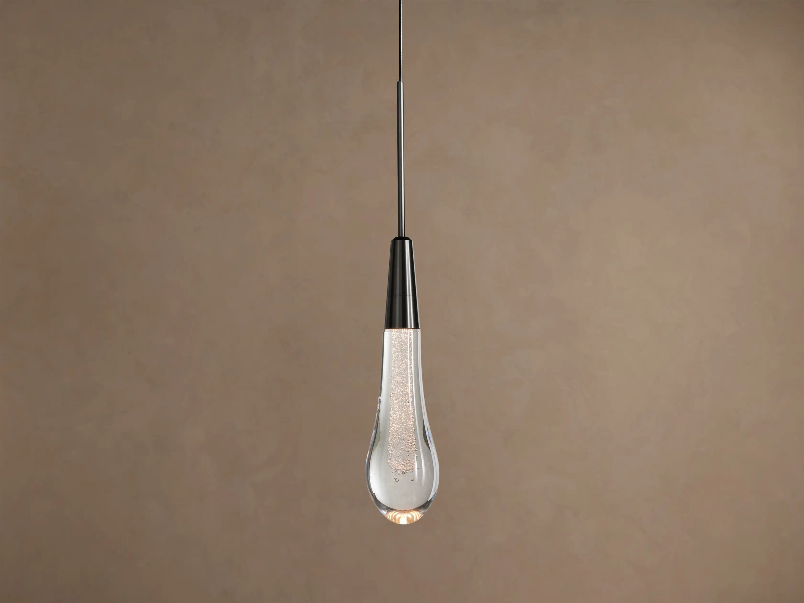 6610031H200_BRY260117 GV Soltaire Bronze Modern Glass Pendant - Image 1