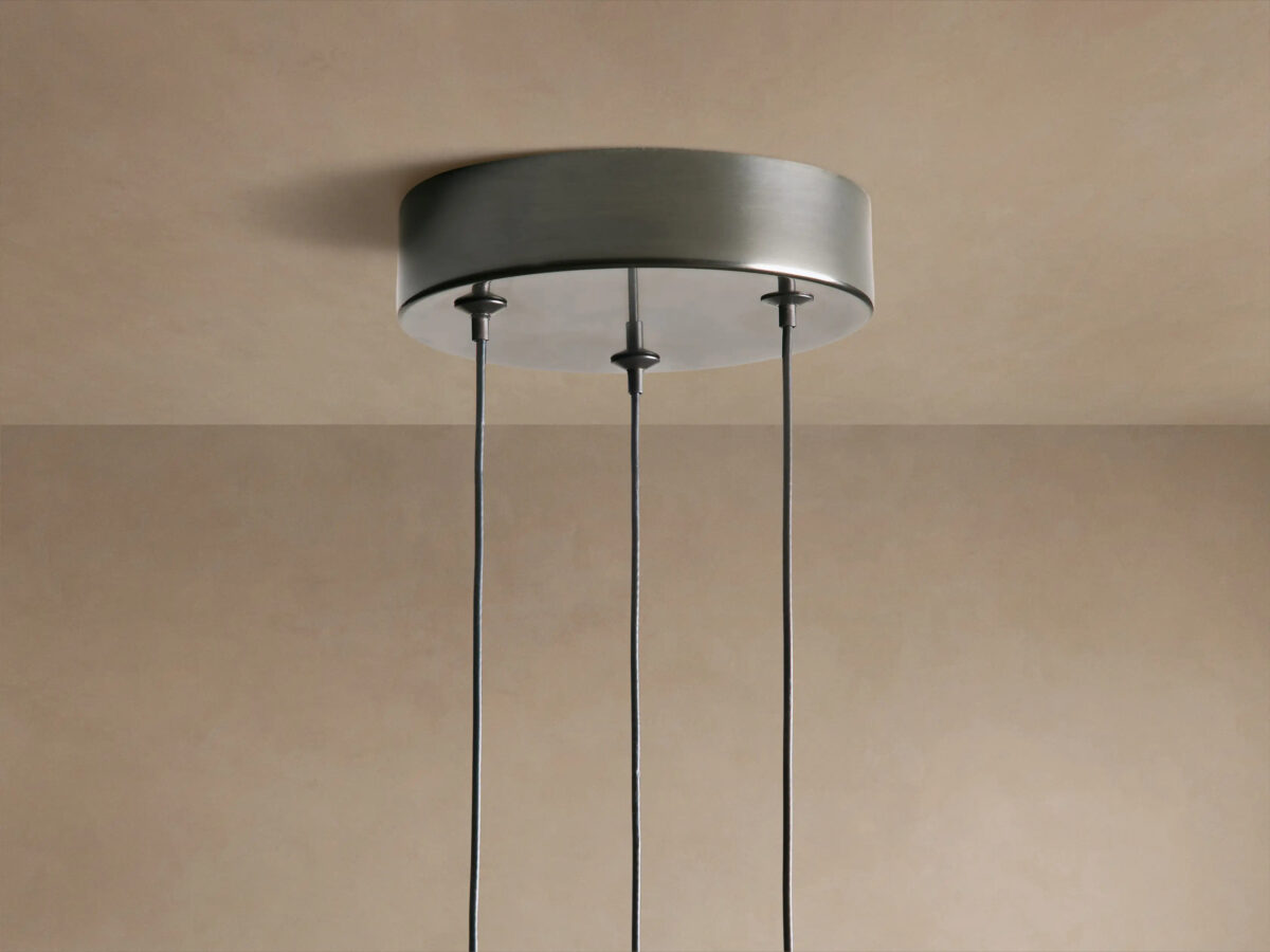 GV Soltaire Brass Glass Pendant Cluster Light - Image 8